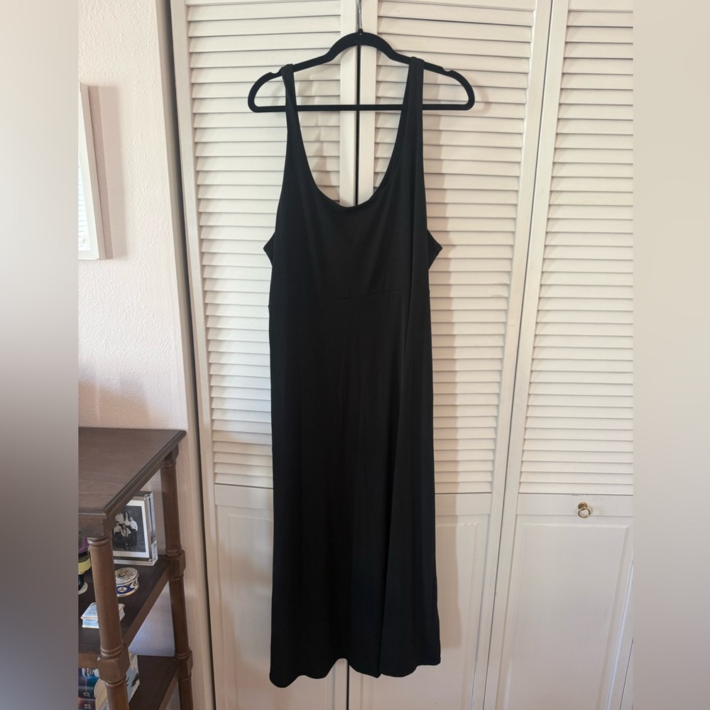 J. Crew Stretch Poly Black Dress